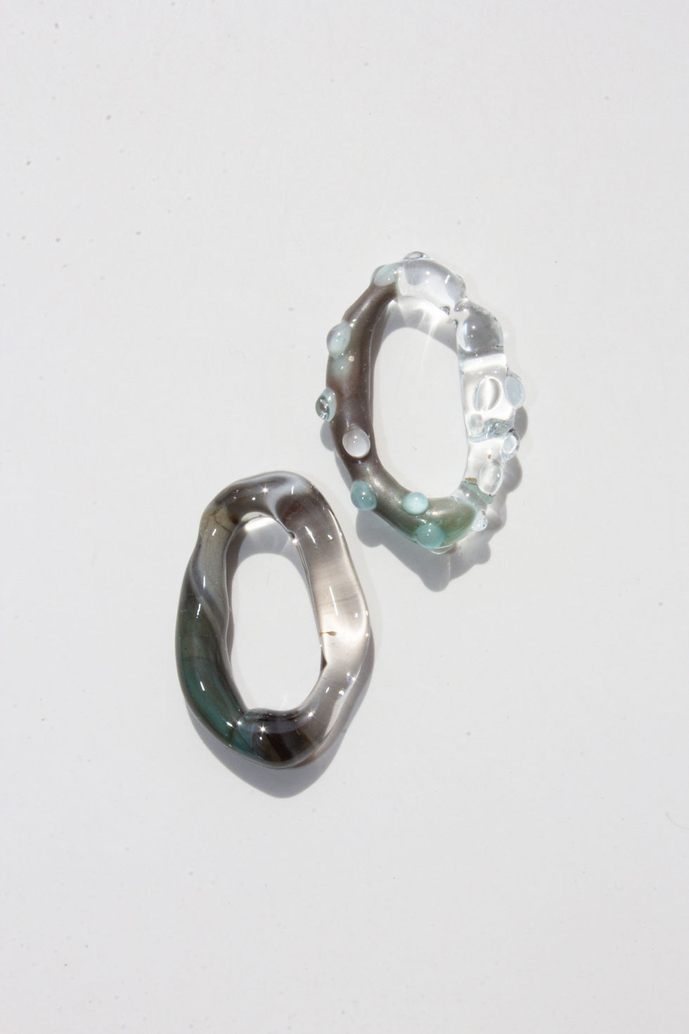 Thumbnail: "Fragments of Art" Glass Earrings