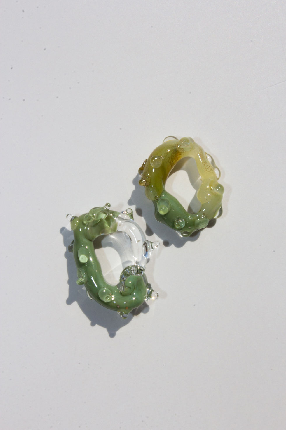 Thumbnail: "Fragments of Art" Glass Earrings