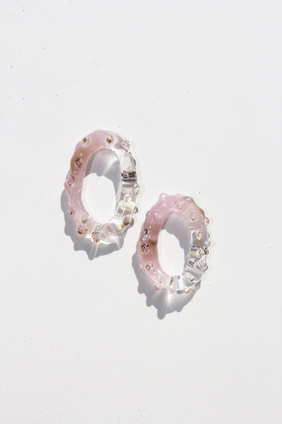 Thumbnail: "Fragments of Art" Glass Earrings