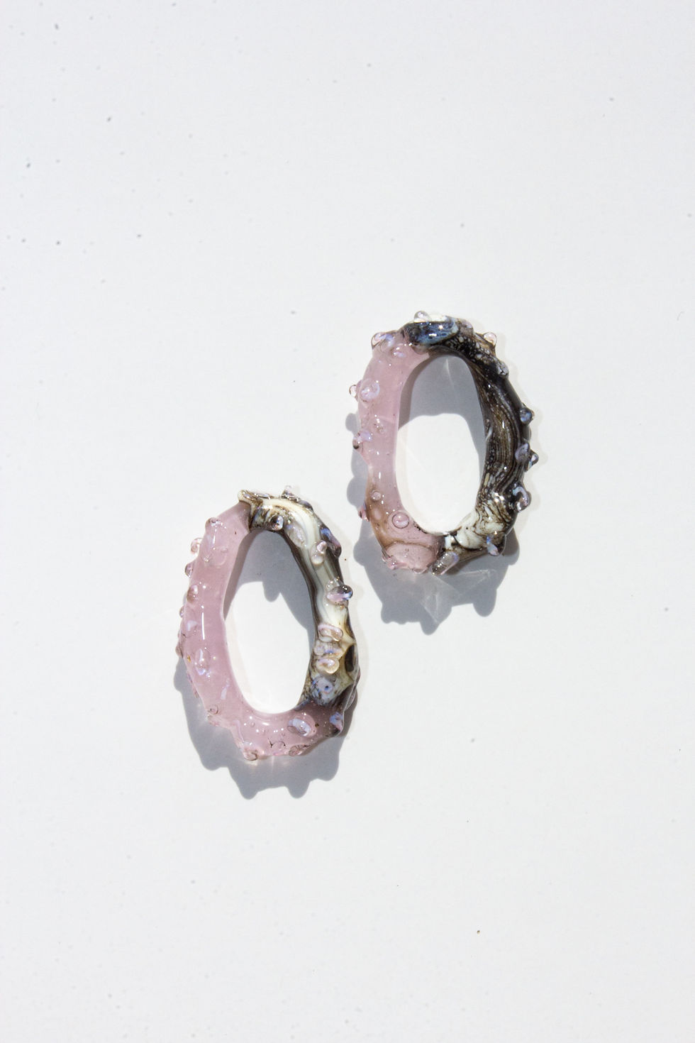 Thumbnail: "Fragments of Art" Glass Earrings