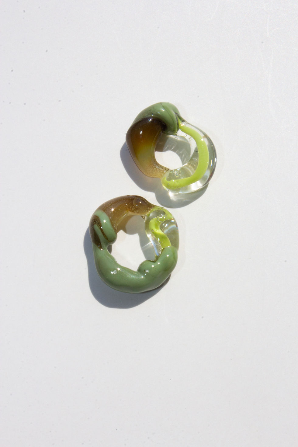 Thumbnail: "Fragments of Art" Glass Earrings