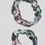 Thumbnail: One-of-a-kind Translucent Cherry Blossom Pink and Light Blue Glass Earrings