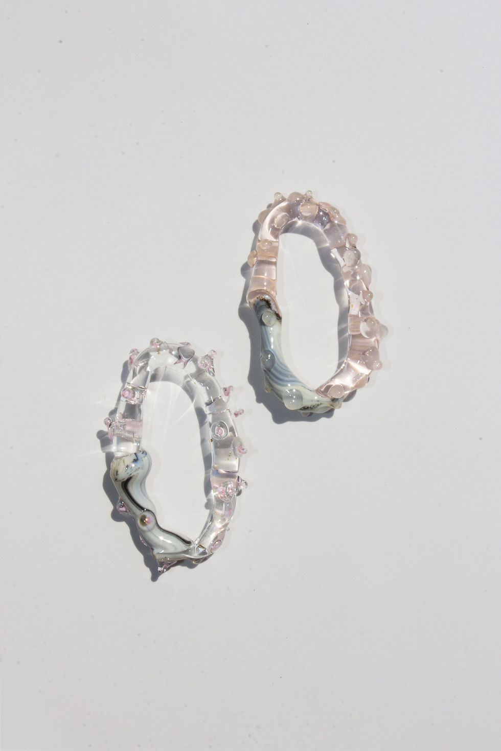 Thumbnail: One-of-a-Kind Translucent Mix-and-Match Glass Earrings