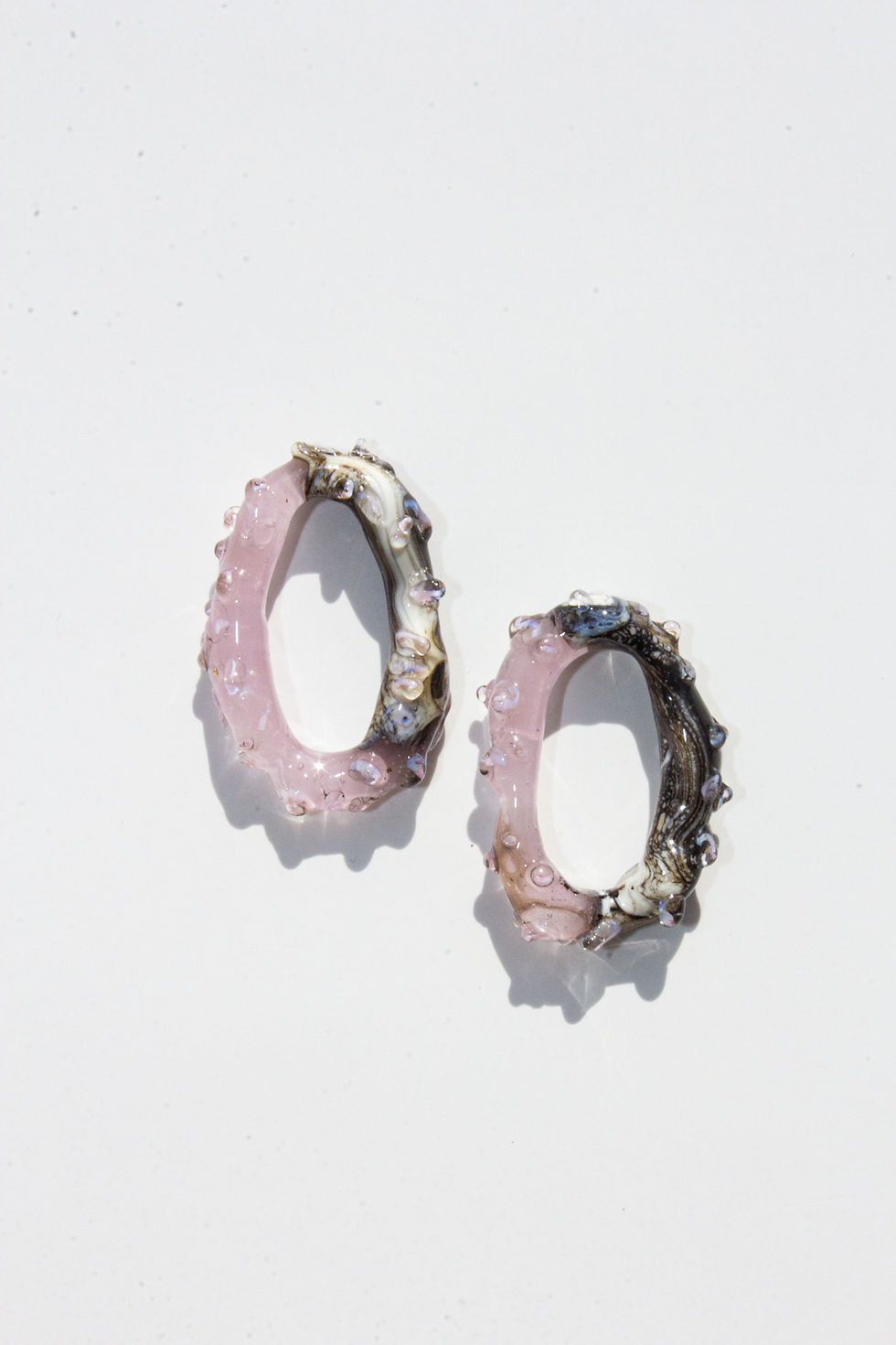 Thumbnail: "Fragments of Art" Glass Earrings