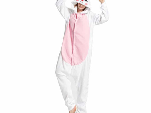 Inspiring! Girl Wears Full Length Pants for Slutty Bunny Costume