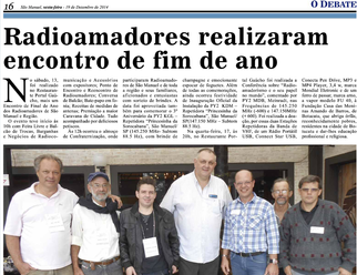 Encontro de fim de ano foi notÃcia no Jornal O Debate