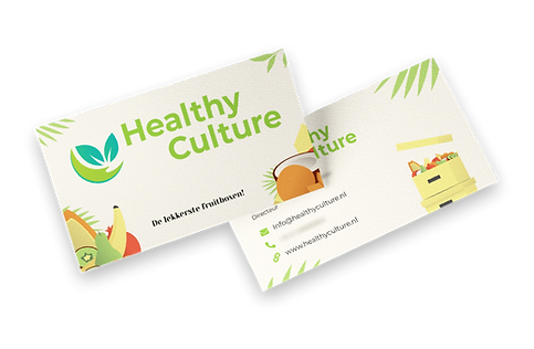 Visitekaartjes voor Healthy Culture.