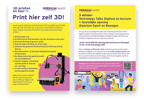 Drukwerk voor iXperium Health.
