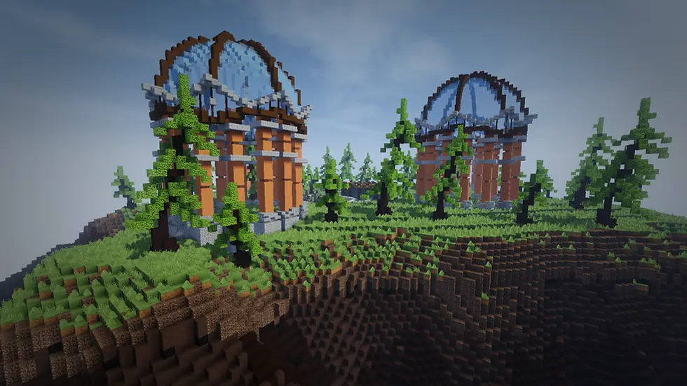 Thumbnail: Blue Domes Skyblock Spawn