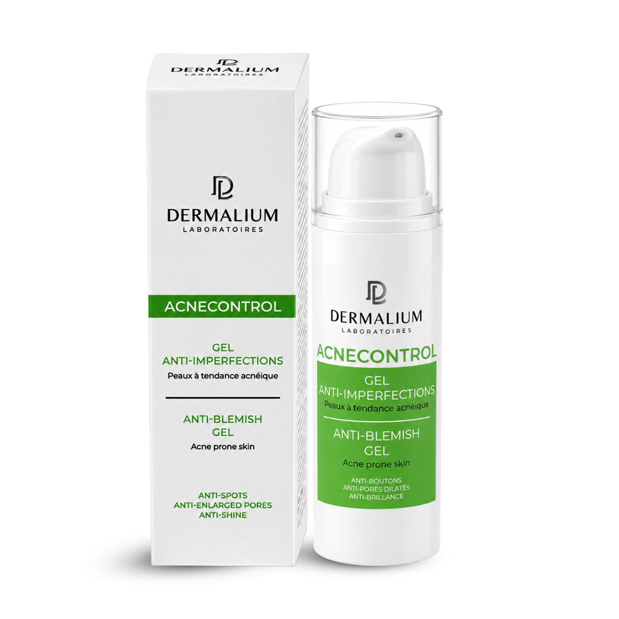 DERMALIUM ACNECONTROL GEL ANTI IMPERFECTIONS PEAUX A TENDANCE ACNEIQUE 50 ML