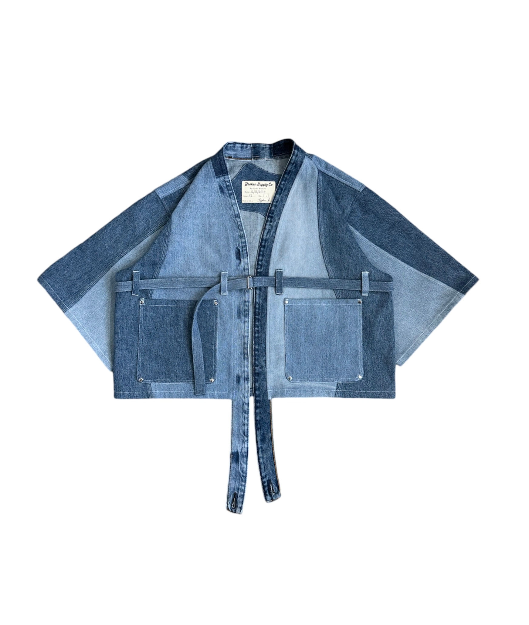 Denim Patchwork Haori, Size XSmall