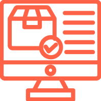 online order box on screen icon