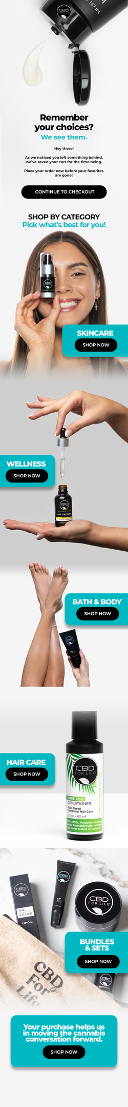 CBD FOR LIFE - Abandoned cart 1