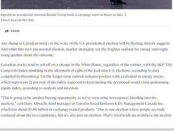 Globe and Mail interviews Hans about election worries