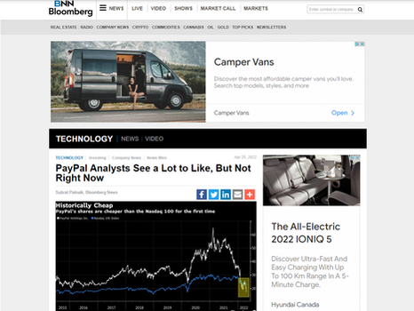BNN Bloomberg talks to Hans about investing in Paypal