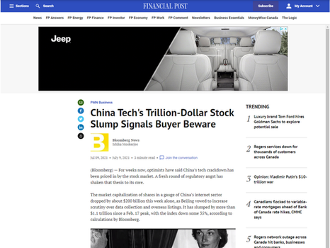 Hans talks to the Financial Post and Bloomberg about Chinese equity investing