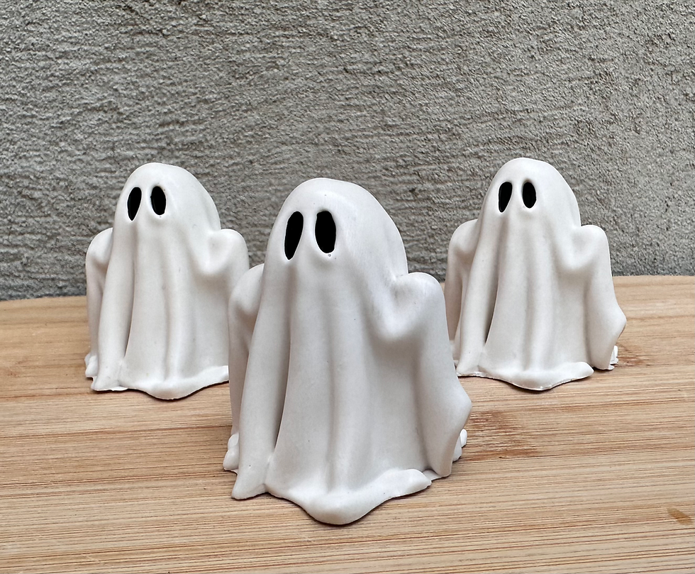 Thumbnail: Mini Ghost Ornament- Ecofriendly and Shatter Proof