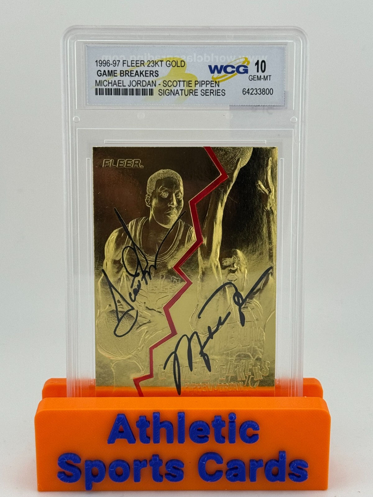 1996-97 23KT GOLD Game Breakers - Michael Joedan/Scottie Pippen WCG GEM-MT 10