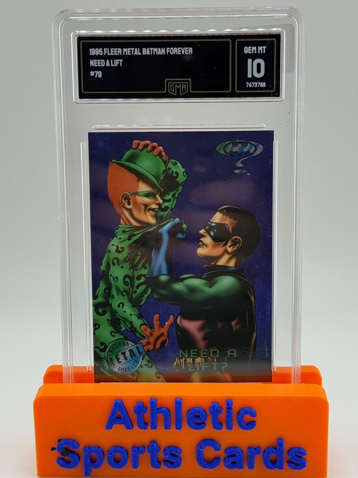 1995 Fleer Metal Batman Forever - Need A Lift #79 GMA GEM MT 10