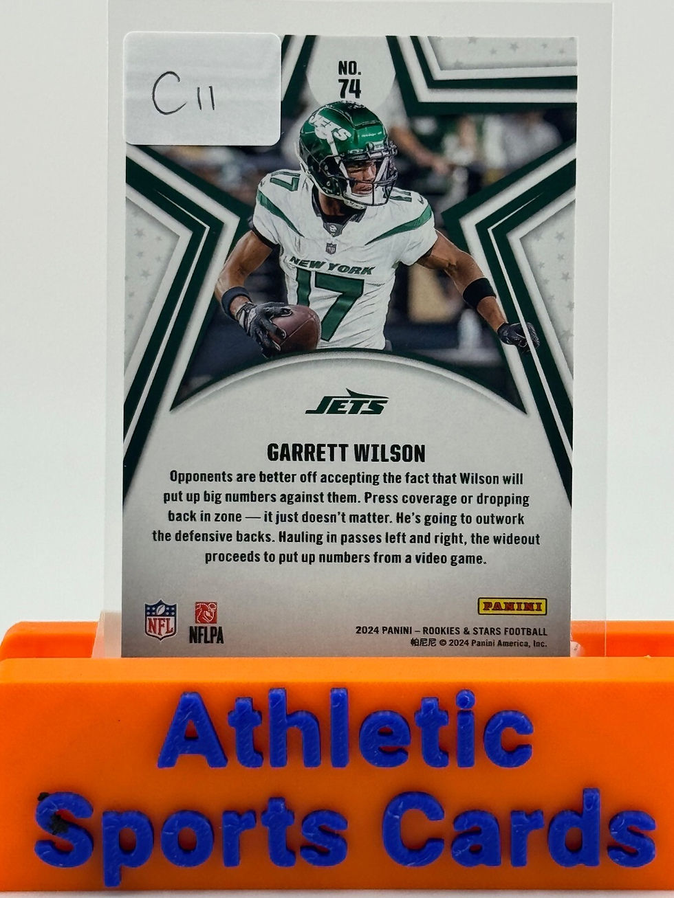 Thumbnail: 2024 Panini Rookies & Stars - Garrett Wilson #74 Red