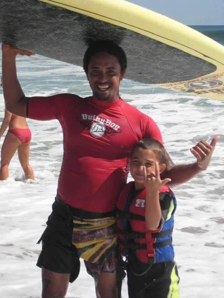Jake at a Surfer’s Healing event for people with autism