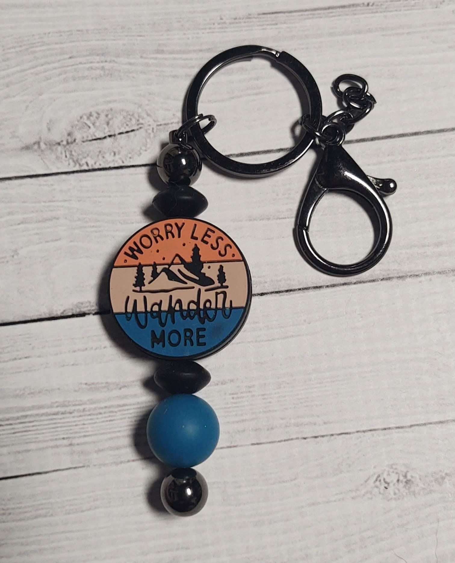 Beaded Keychain- Wander More