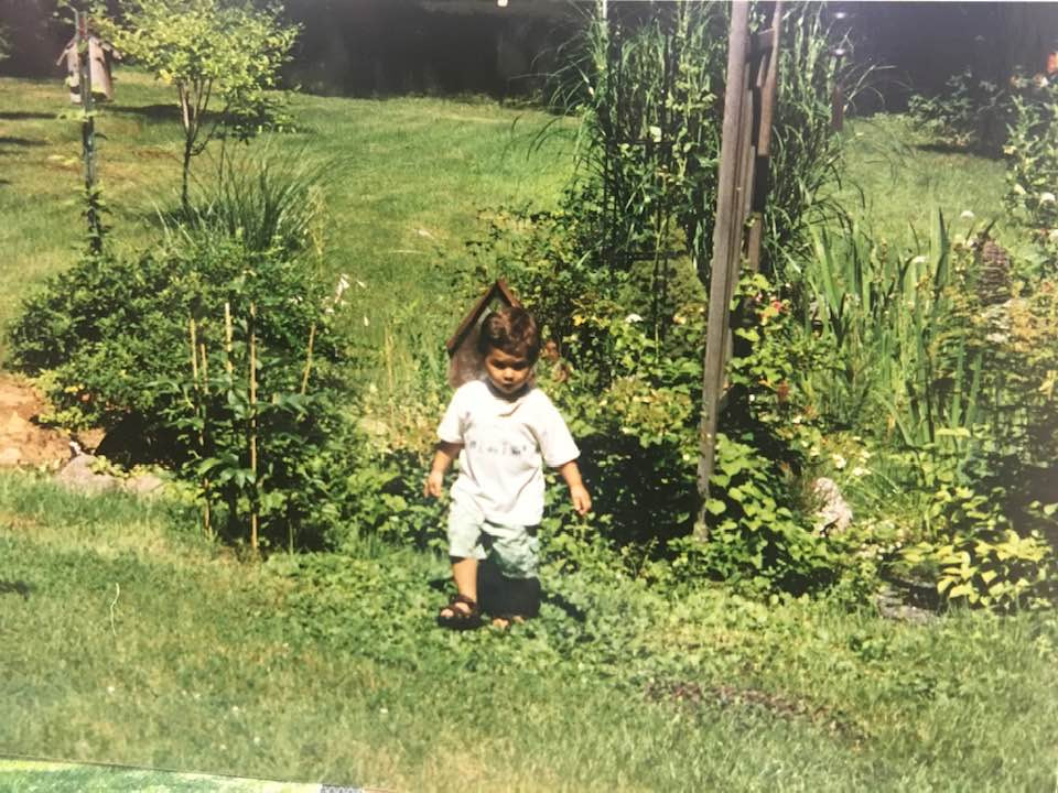 Jake as a toddler at a relative’s house