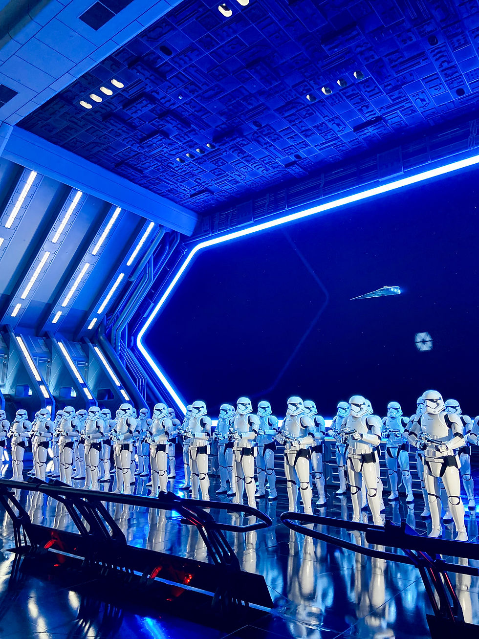 Stormtroopers at Rise of the Resistance in Star Wars: Galaxy’s Edge