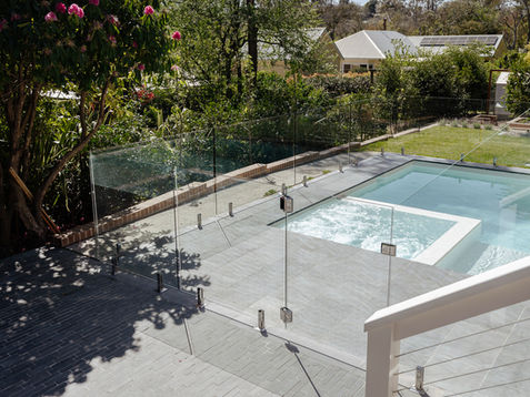 paver pool deck landscaping project in Wentworth falls