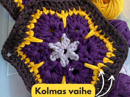 Afrikankukan virkkaaminen, osa 4