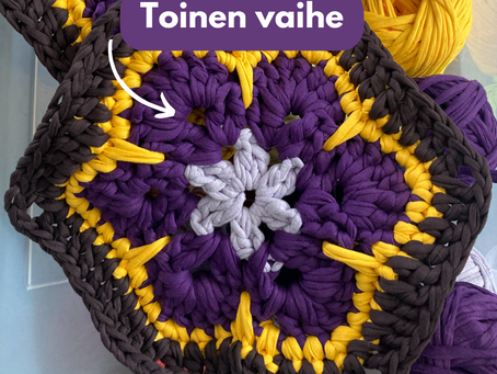 Afrikankukan virkkaaminen, osa 3
