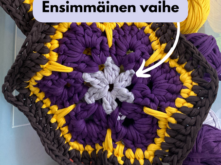 Afrikankukan virkkaaminen, osa 2