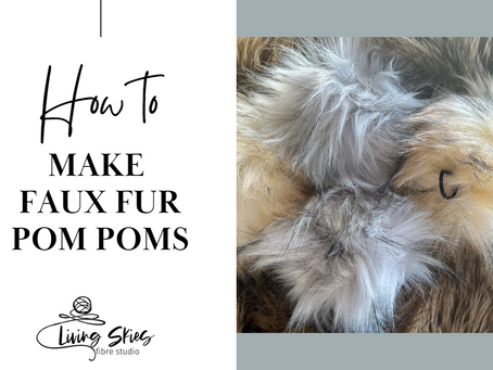 How to make faux fur pom poms