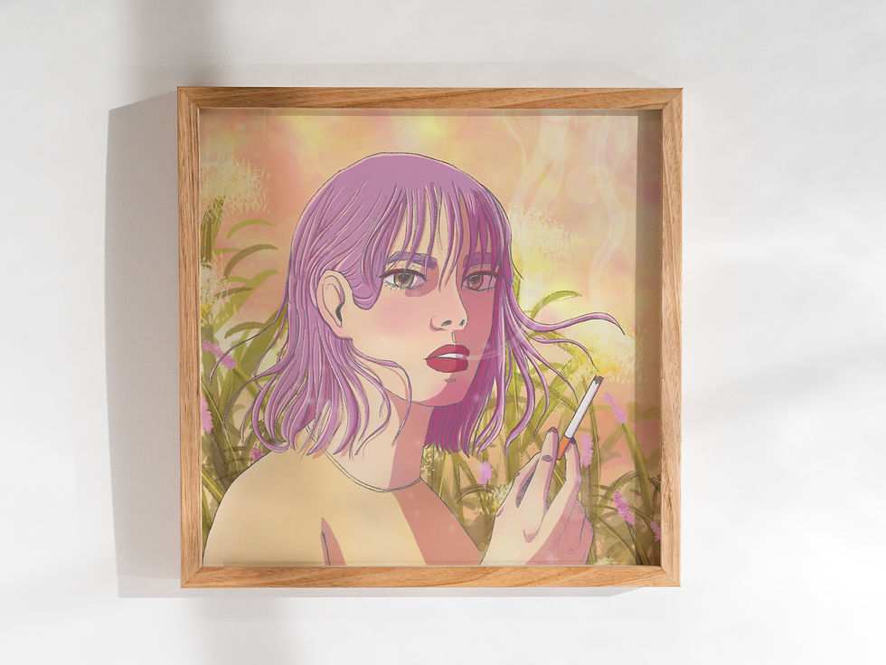 Illustration vers toi encadré