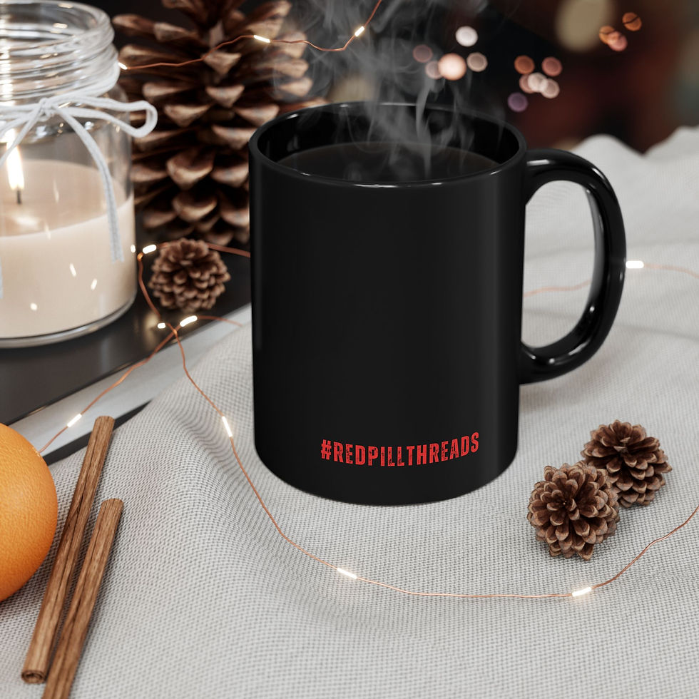 Thumbnail: Red Pill Threads Logo - 11oz or 15oz Black Mug