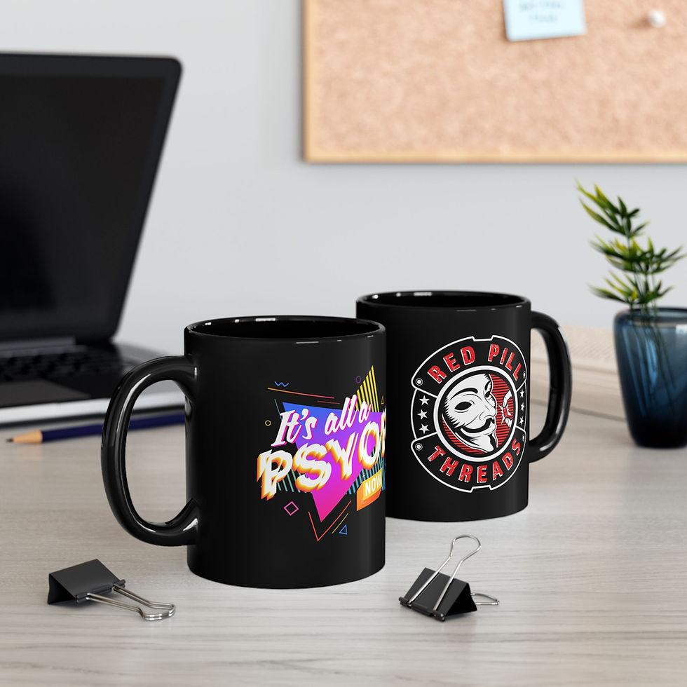 Thumbnail: It's All a Psyop - 11oz or 15oz Black Mug