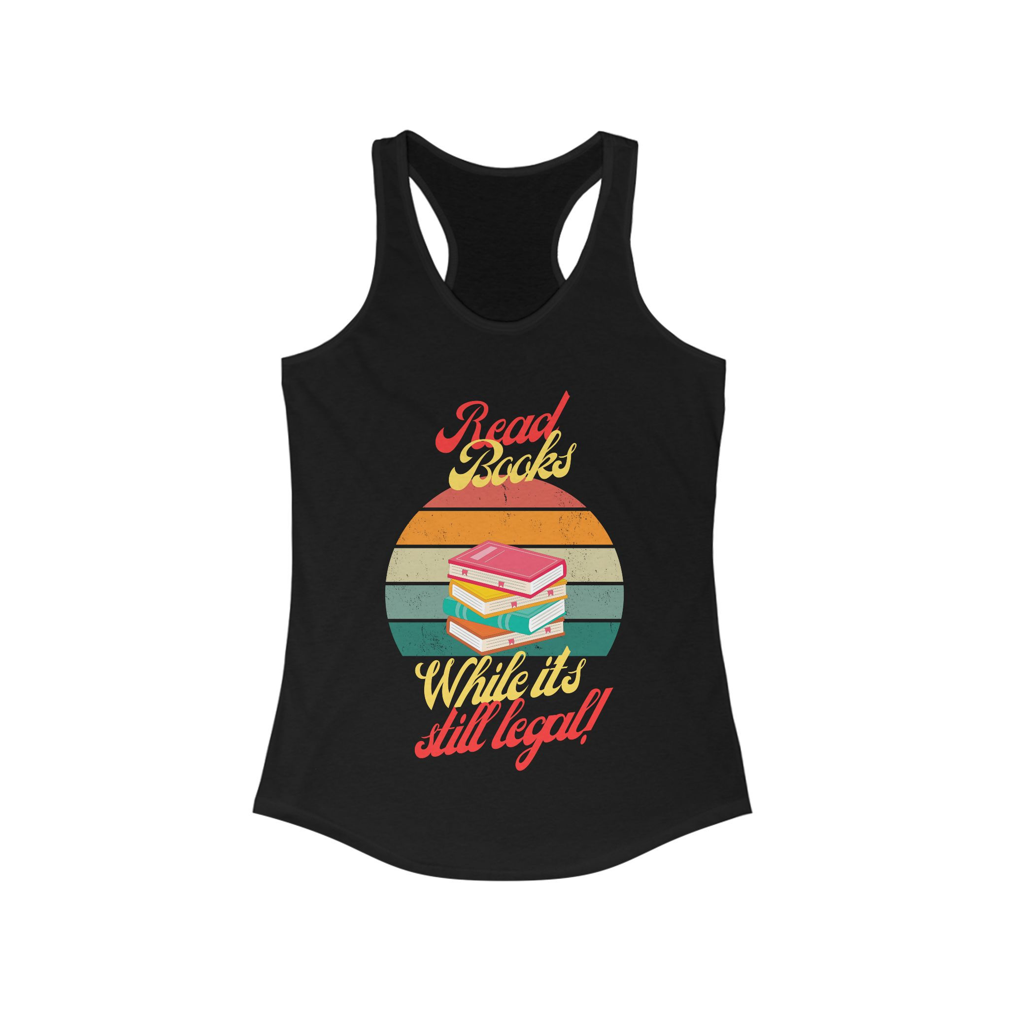Read Books - Women's Fitted Racerback Tank 