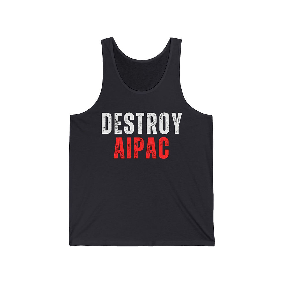 Thumbnail: Destroy AIPAC - Men's Jersey Tank