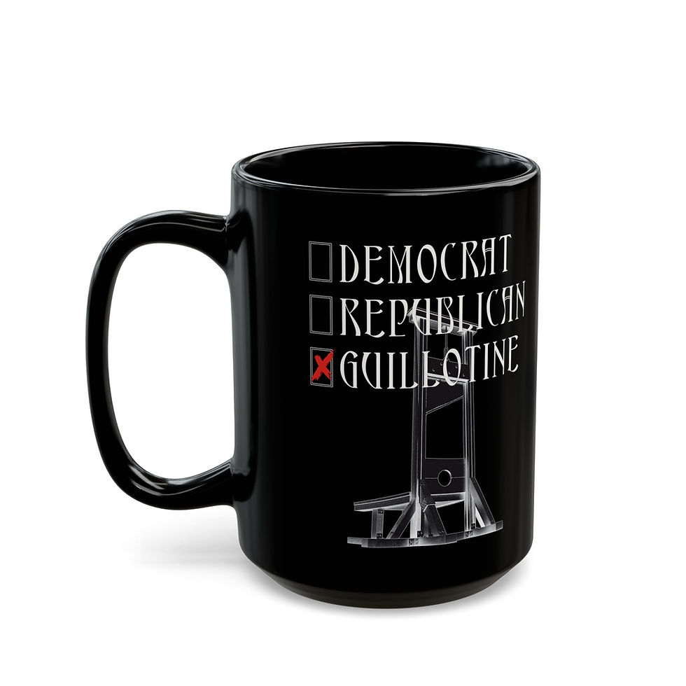 Thumbnail: Guillotine - 11oz or 15oz Black Mug