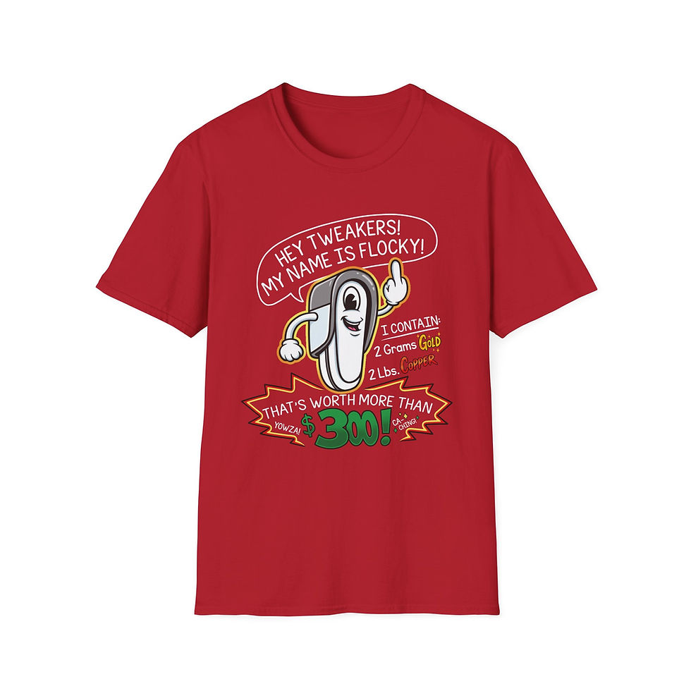Thumbnail: Scrap Flocky - Unisex Softstyle T-Shirt