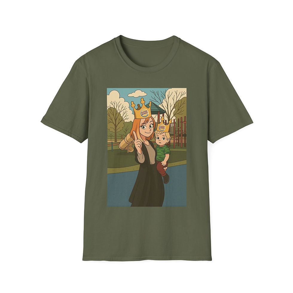 Thumbnail: Queen of the Playground - Unisex Softstyle T-Shirt