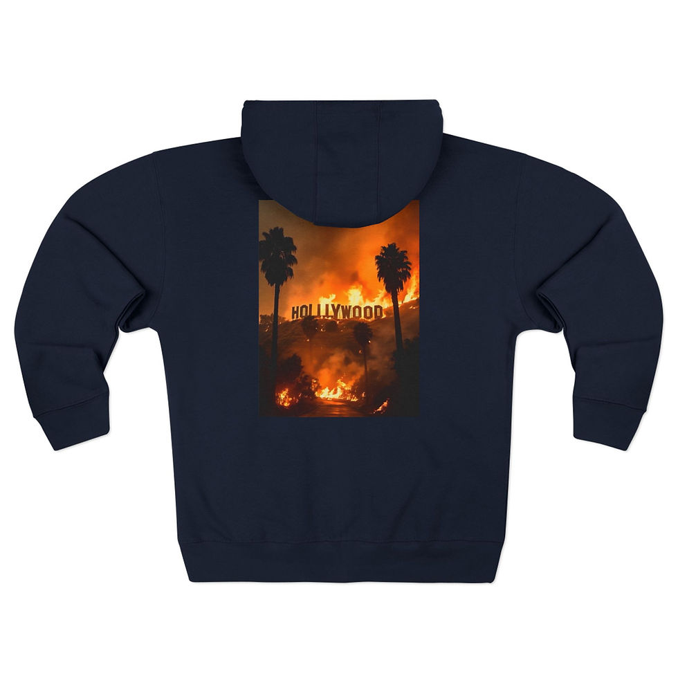 Thumbnail: Burn Hollywood Burn - Unisex Zip Hoodie