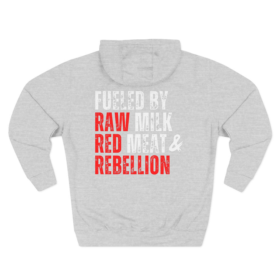 Thumbnail: Real Man's Diet - Three-Panel Fleece Hoodie