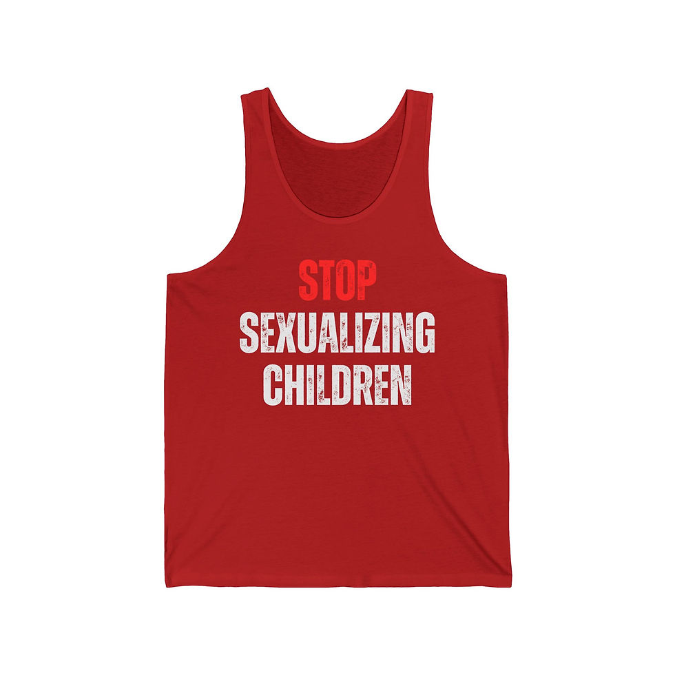 Thumbnail: Stop Sexualizing Children  - Men's Jersey Tank