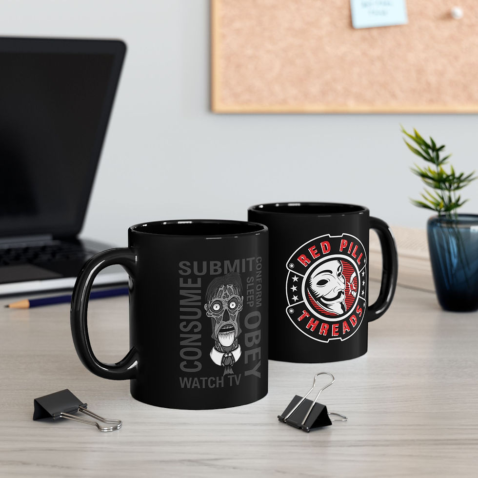 Thumbnail: Obey Zombie -  11oz or 15oz Black Mug