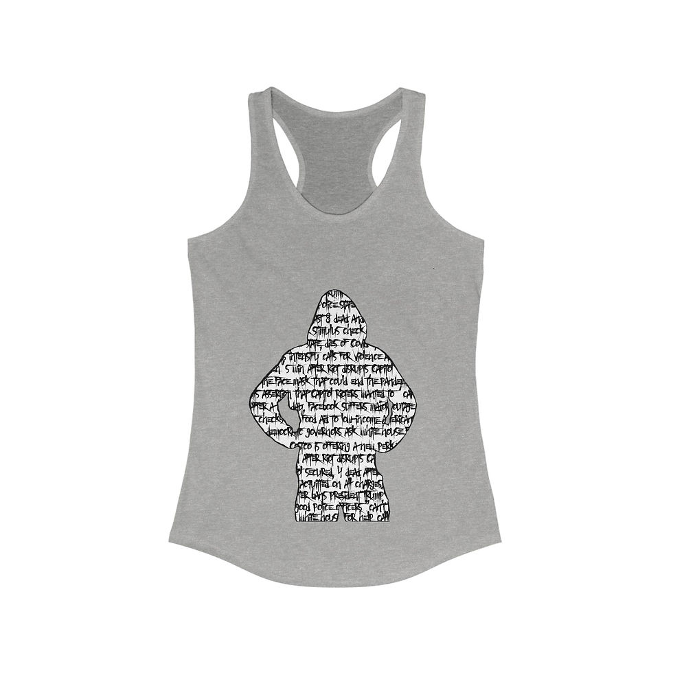 Thumbnail: Headlines - Women's Fitted Racerback Tank 