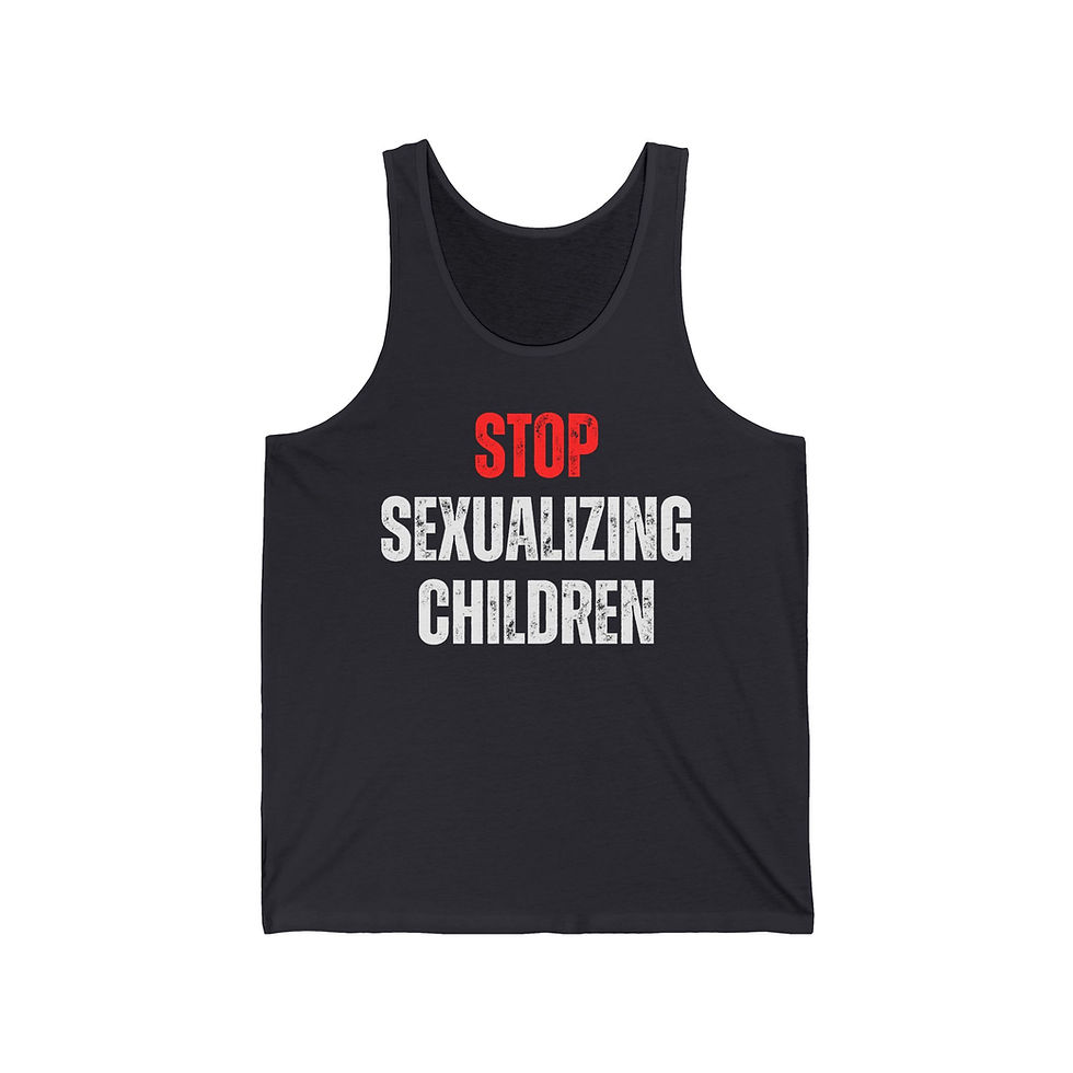 Thumbnail: Stop Sexualizing Children  - Men's Jersey Tank
