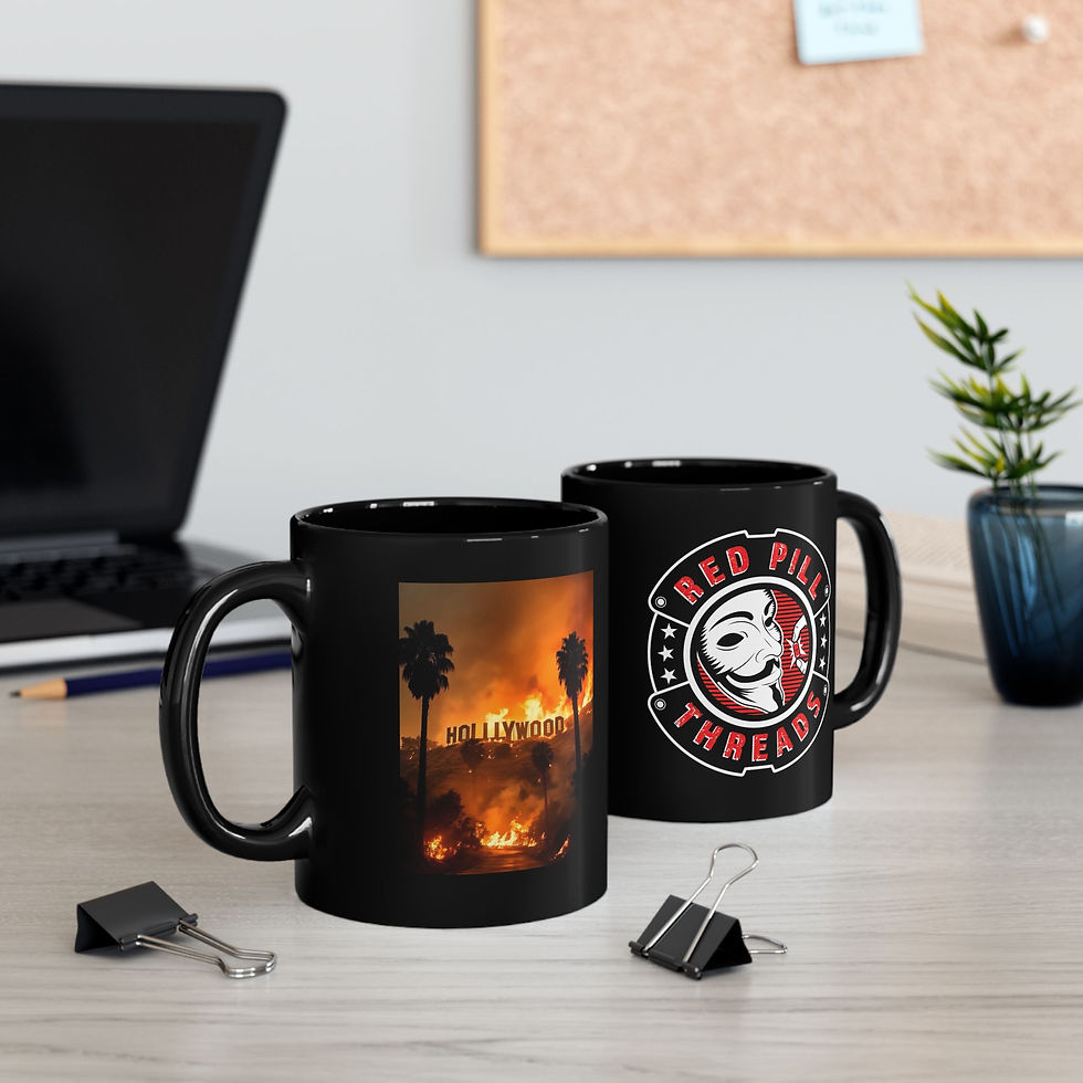 Thumbnail: Burn Hollywood Burn - 11oz or 15oz Black Mug