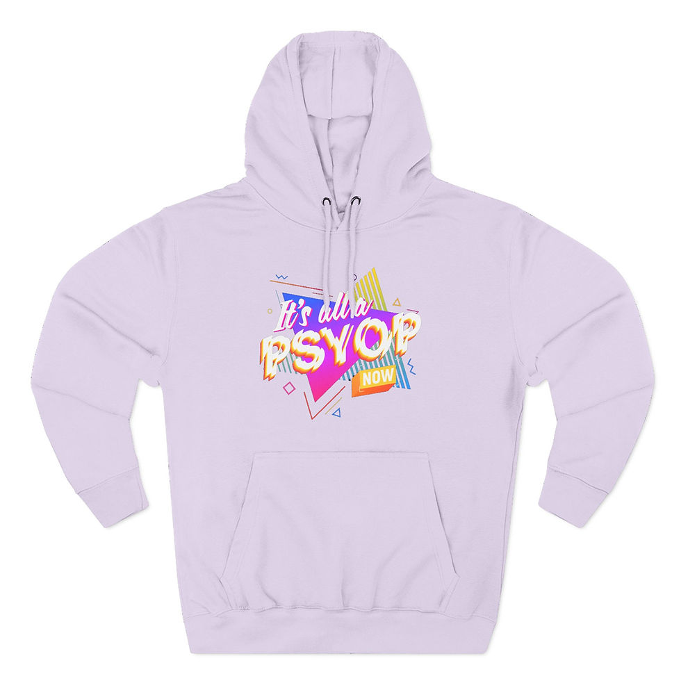 Thumbnail: It's All a Psyop - Three-Panel Fleece Hoodie