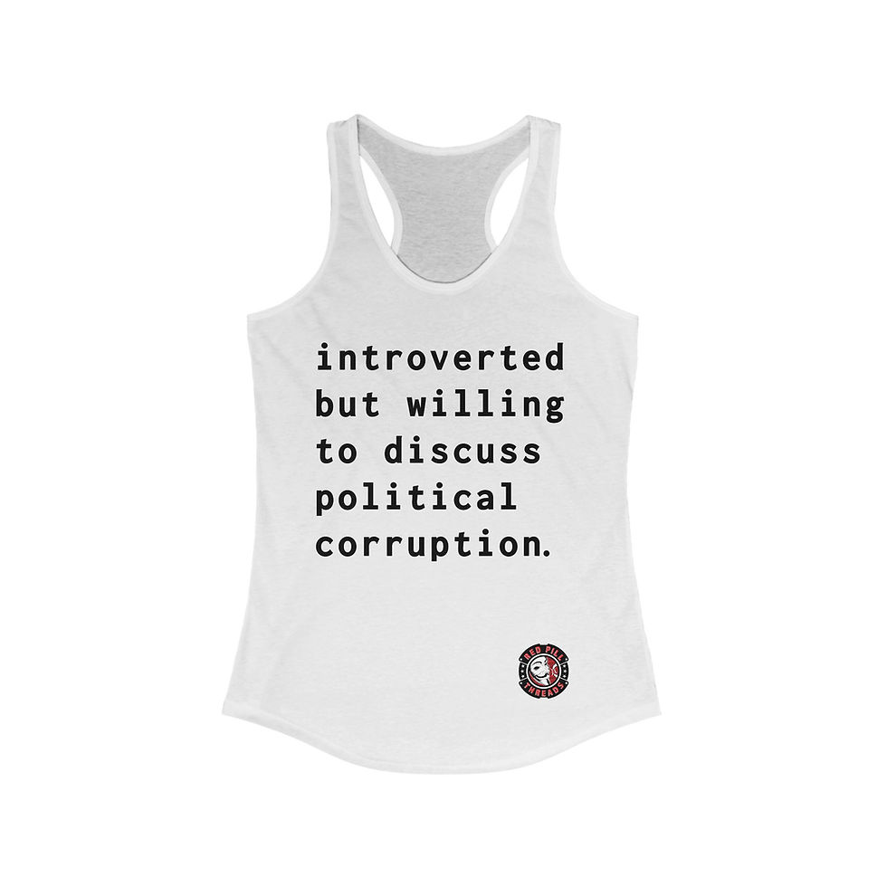 Thumbnail: Introvert - Women's Fitted Racerback Tank 